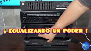 COMO CONECTAR UN PODER Y PREAMPLIFICADOR A UN ECUALIZADOR  POR MONITOR TAPE