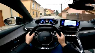 New PEUGEOT 3008 2022 - POV test drive PURE DRIVING (GT PHEV 300 HP)