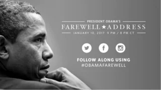 President Barack Obama gives farewell address to the nation