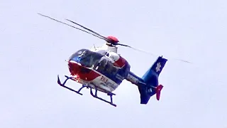 Robert Wood Johnson LifeFlight Medical Helicopter Landing At Jersey Shore Medical Center 4-26-22