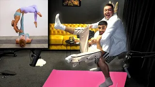 2 DUMME EINE YOGA CHALLANGE | Jordan & Semih STREAM HIGHLIGHTS