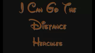 I Can Go The Distance - Hercules Lyrics