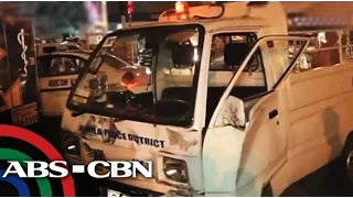 17 hurt in jeep-police vehicle collision