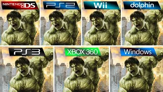 The Incredible Hulk (2008) DS vs PS2 vs Wii vs Dolphin vs PS3 vs XBOX 360 vs PC