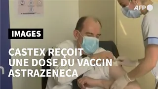 Covid: Jean Castex reçoit une dose du vaccin AstraZeneca | AFP Images