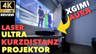 XGIMI AURA 4K UHD Ultrakurzdistanz LASERPROJEKTOR im 4 Wochen TEST - Geiler Sch*&# , heißer Preis !!