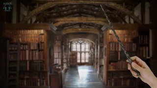 Hogwarts Library [ASMR] ⚡ Harry potter Ambience / Relaxing Page flipping & Book sounds