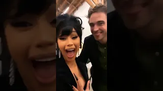 Cardi B shows off Robert Pattinson as her friend