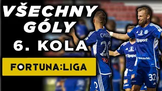 VŠECHNY GÓLY 6. KOLA FORTUNA:LIGY