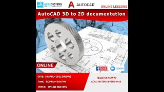 AutoCAD 3D to 2D documentation