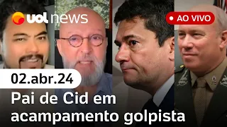 UOL News 1ª Edição com Fabíola Cidral, Josias, Sakamoto, Ciro Nogueira e Maierovitch  | 02/04/24