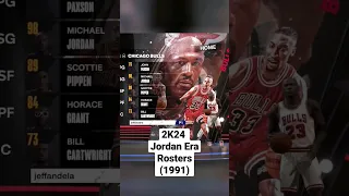 NBA 2K24 Jordan Era rosters. FIRST LOOK! (1991)