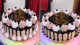 chocolate ganache cake decoration ideas #chocolate ganache cake #video