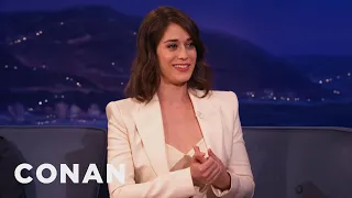 Lizzy Caplan Relives Her First "Masters Of Sex" Love Scene | CONAN on TBS