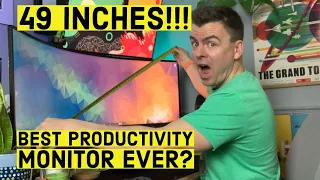 49 inch Samsung Odyssey G9 Review - Best Productivity Monitor Ever? 🤔