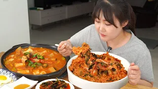 올해도 열무김치가 기가막히게 익었길래 열무보리비빔밥&차돌된장찌개 먹방 ASMR MUKBANG