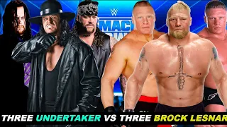 Can 3 Different Brock Lesnar Defeat 3 Different Undertaker WWE 2K22