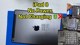 iPad 8 no power,not charging. iPad not charging Repair🔋❌✅