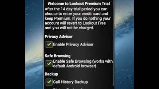 Lookout per Android - Applicazione