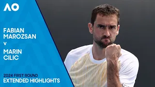 Fabian Marozsan v Marin Cilic Extended Highlights | Australian Open 2024 First Round