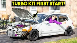 Fully Built LS VTEC Turbo Kit Install and FIRST START!