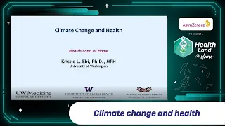 Climate change and health. Dr. Kristie L. Ebi #HealthLand - #TalentNetwork