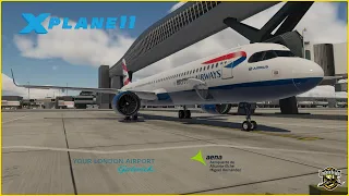 X-Plane 11 London Gatwick (EGKK) to Alicante (LEAL) British Airways Full Flight Toliss A21N