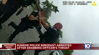 Sunrise police sergeant who grabbed fellow officer’s neck charged with battery