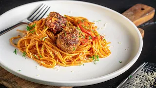 My family's favorite pasta recipe. great combination of meatballs and cheese.