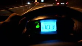 Renault Twizy in 111 km/h in a small downhill on the highway