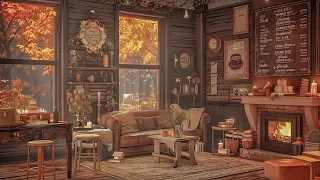 Cozy Cabin Porch Coffee Shop Ambience☕With Relaxing Piano Jazz for Working, Studying, Sleep #8