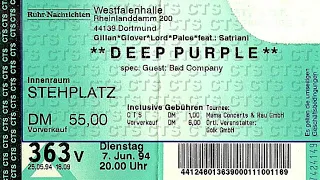 DEEP PURPLE - Westfalenhalle, Dortmund, Germany June 1994 (Cassette)