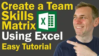 Making a Skills Matrix for your Team with Excel