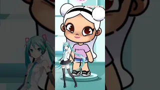 HATSUNE MIKU IN AVATAR WORLD 😱💙 AVATAR WORLD GIRL IDEA💡 #avatarworld #shorts #tocalifeworld