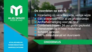 Onderwijs | Milieu Service Nederland