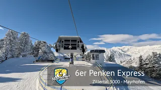 6er Penken Express (Winter) Full Ride - Mayrhofen | Built by Doppelmayr in 1998