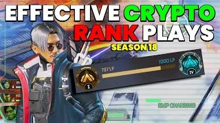 SOLO QUEUING Crypto Main uses drone abilities EFFECTIVELY to rank up! | Apex Legends Season 18