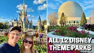 We're Visiting ALL 12 Disney Theme Parks Across The WORLD In 2024!