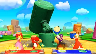 Mario Party The Top 100 - Minigames - Peach vs Yoshi vs Waluigi vs Rosalina (Hardest Difficulty)