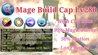 Toram Staff Mage Cap Lv280 - Build & Combos | Burst Spam | Toram Online