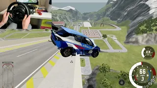 BeamNG Drive Super Fun Gameplay Live / Crazy Cars Ramp Jumps Crashes