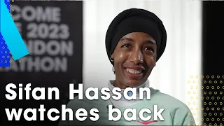 "I was so scared." Sifan Hassan watches back 😅