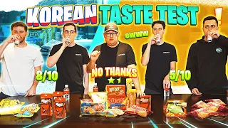 4 Americans Try KOREAN Snacks For The First Time!