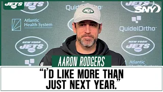 Aaron Rodgers reflects upon Jets season, discusses plans for offseason | SNY