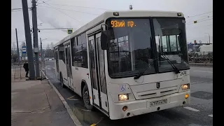 Автобус 93, НЕФАЗ, с высоким полом №2474