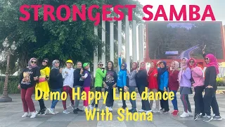 STRONGEST SAMBA/Demo Happy Line dance With Shona/Choreo Ann-Kristin Bekkeli- Sandvold (NOR)/Improver