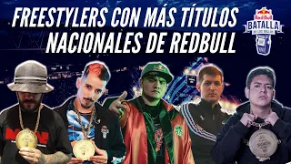 FREESTYLERS CON MÁS TÍTULOS NACIONALES DE REDBULL 2005-2020