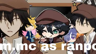 Obey me react to M.MC as ranpo||replaced au||new designes!