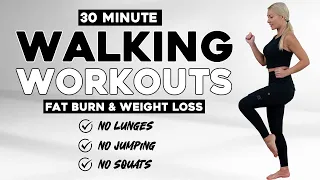 30 MIN WALKING CARDIO WORKOUT FOR WEIGHT LOSS No Jumping, No Squats, No Lunges Knee Friendly