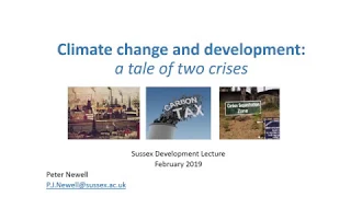 Climate and development: A tale of two crises
